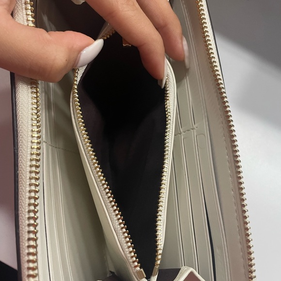 Coach White Studded Women's Wallet - Picture 6 of 6